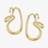 Silver Spiral Ear Cuffs