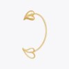 Gold Heart Clip Earrings