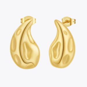 Gold Rain Drop Earrings