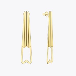 Gold Angular Earrings