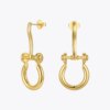 Black Horseshoe Earrings