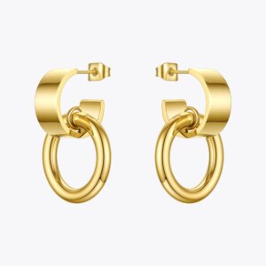 Golden C-Shape Drops