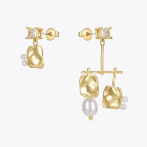 Natural Pearl Drop Earrings
