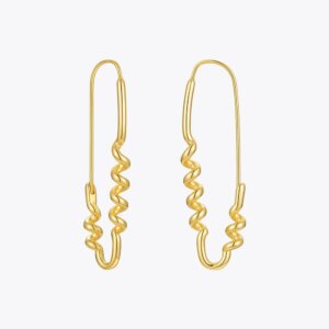 Golden Swirl Earrings