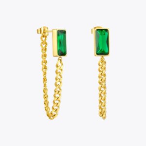 Emerald Drop Earrings