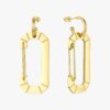 Gold C Earrings