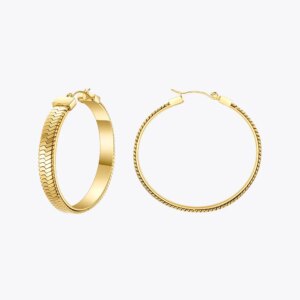 Gold Bone Chain Earrings