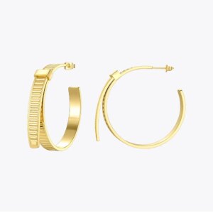 Gold Cable Hoops