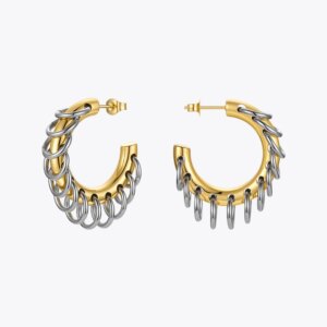 Punk Loop Hoop Earrings