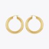 Pipe Hoop Earrings