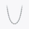 Gothic Circle Silver Pendant Necklace