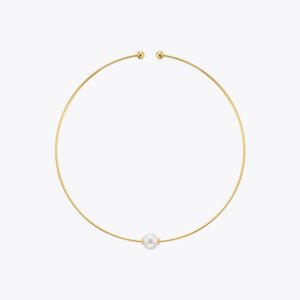 Gold Kpop Pearl Choker