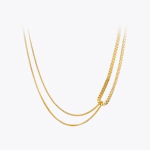 Gold Chain Choker Necklace