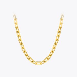 Gold Square Chain Necklace