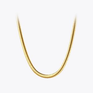 Double Layer Gold Snake Choker