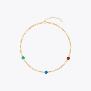 Gold Zircon Necklace