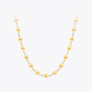 Golden Pyramid Necklace