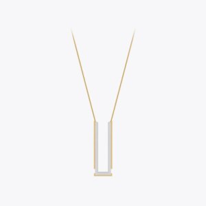 Duo Tone U Shape Necklace
