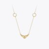 Gold hand necklace