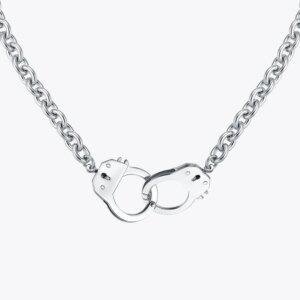 Stainless Steel Handcuff Necklace