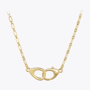 Gold Plated Lobster Clasp Necklace
