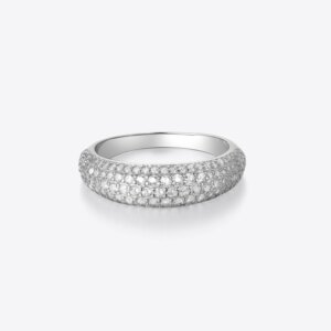 Silver Circular CZ Ring