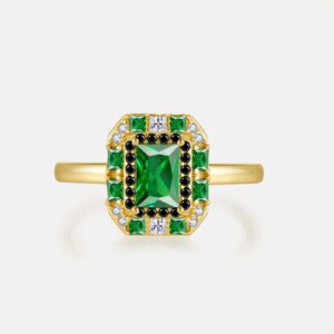 Square Emerald Ring​