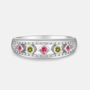 Rainbow Silver Ring