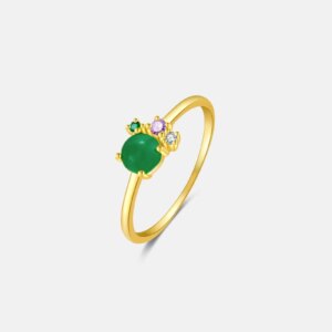 Glitter green ring​