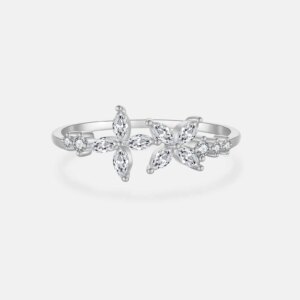 Shimmering Silver Twist Ring