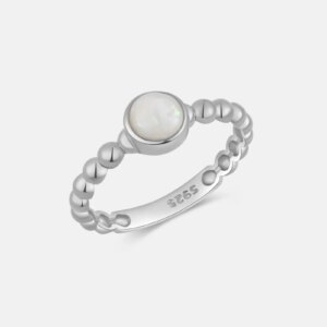 Opal Charm Ring