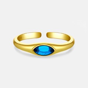 Silver Gemstone Ring