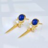 Blue Sword Earrings