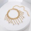 Droplet Silver Anklet