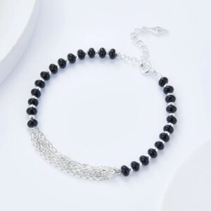 Layered Black Agate Bracelet