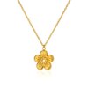 Golden Daisy Pendant Necklace