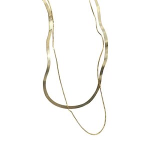 Foxanry Double Layer Necklace