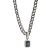Blue Zircon Chunky Necklace