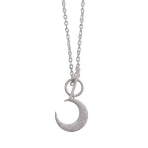 Silver Lunar Charm Necklace