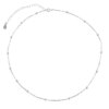 Silver Bead Clavicle Chain Necklace