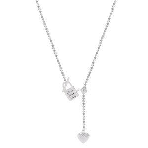 Heart Lock Pendant Necklace