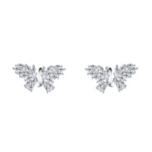 Butterfly Zircon Stud Earrings