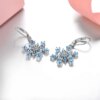 Blue Topaz Drop Earrings