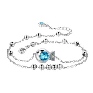 Blue Fish Anklet