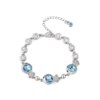 Blue Crystal Fish Bracelet