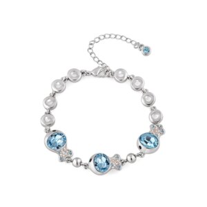 Blue Crystal Fish Bracelet