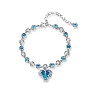 Crystal Wing Charm Bracelet