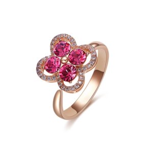 Rose Gold Clover Ring