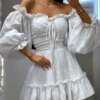 Off Shoulder Ruffle Mini Dress