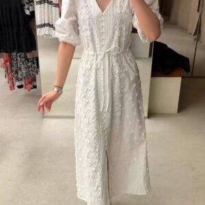 Elegant Maxi Embroidered Dress